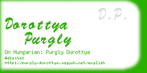 dorottya purgly business card